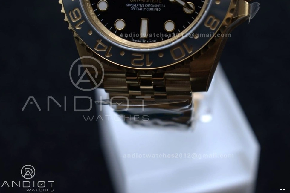 Master GMT DD3285 on Bracelet Black 1:1 II GRNR 126718 Best Jubilee Clean CHS Edition YG Dial 0402